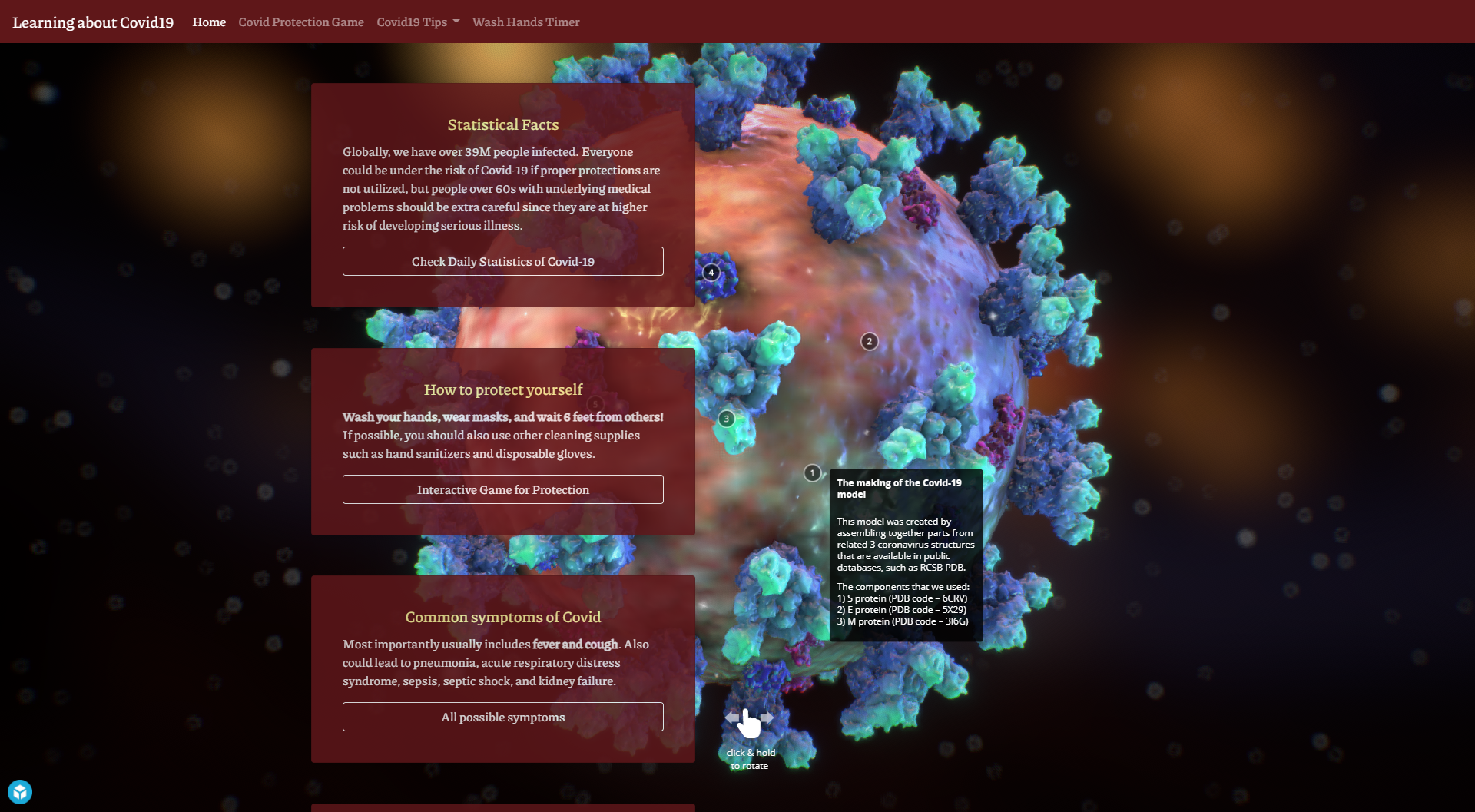 Hackathon project about COVID 19